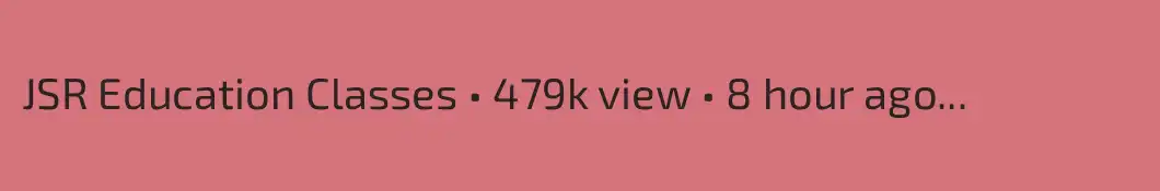 JSR Education Classes • 479k view • 8 hour ago
...
